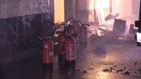 Feuer In Gleistal Agrar In Golmsdorf Bei Jena 00046